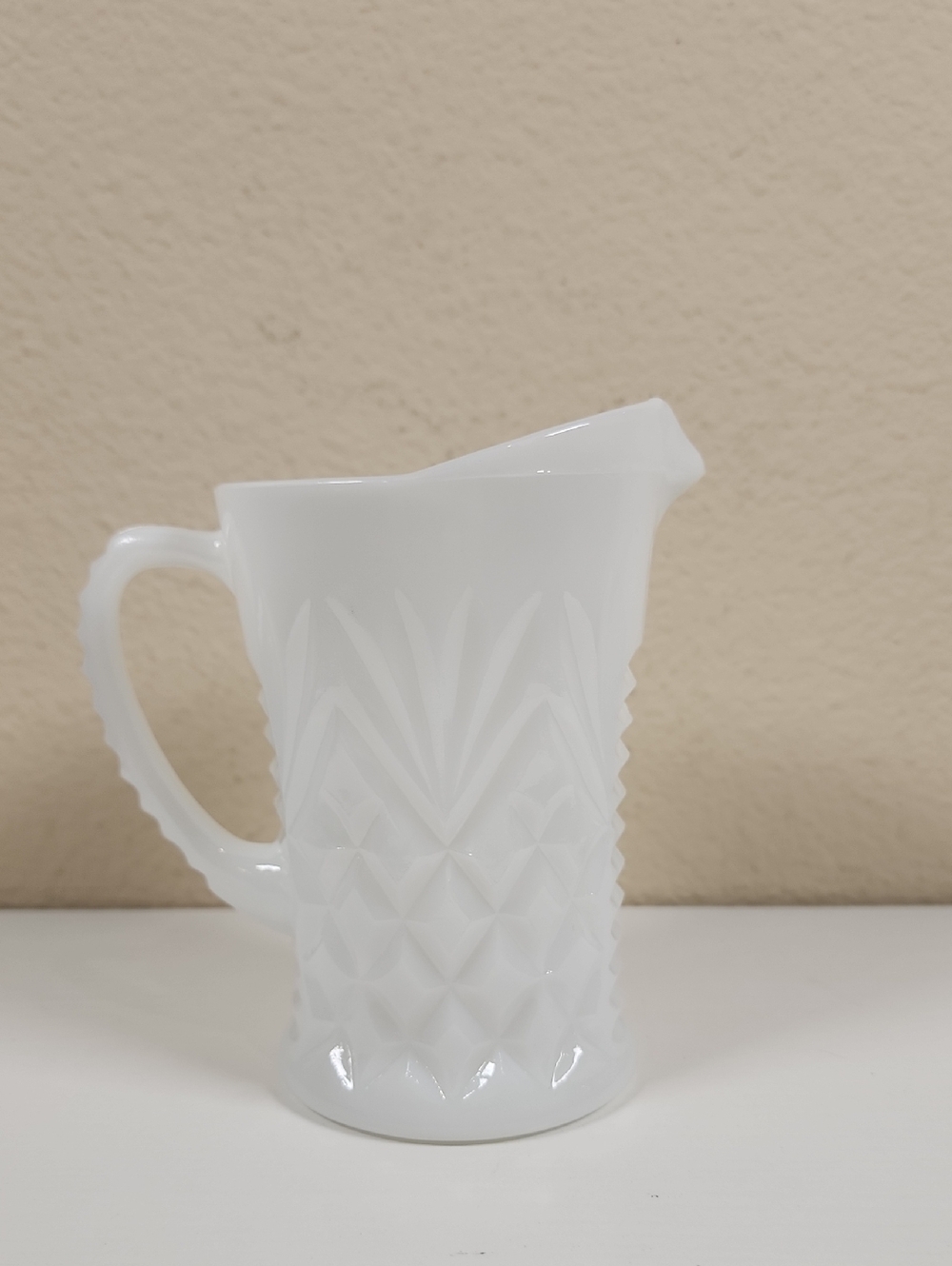 Vintage Anchor Hocking Milk Glass Pitcher